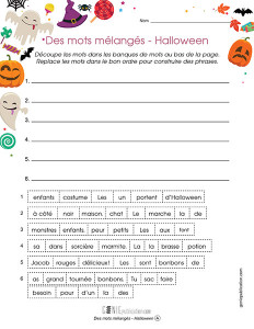 Des mots mélangés - Halloween