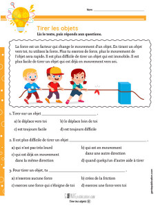 Tirer les objets