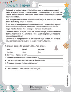 Douceurs d'hiver