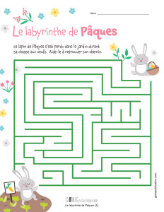 Le labyrinthe de Pâques – 1