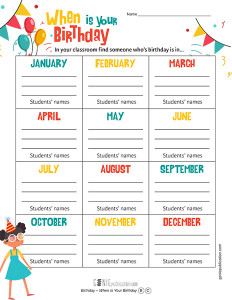 When is your Birthday?