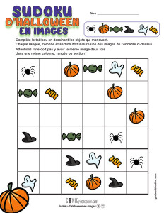 Sudoku d'Halloween en images