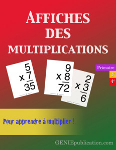 Affiches des multiplications