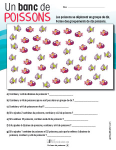 Un banc de poissons