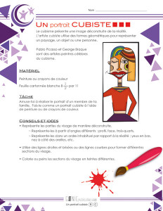 Un portrait cubiste
