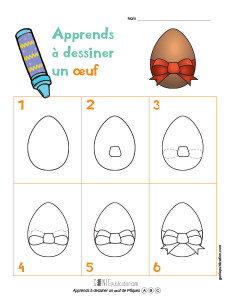Apprends à dessiner un œuf de Pâques
